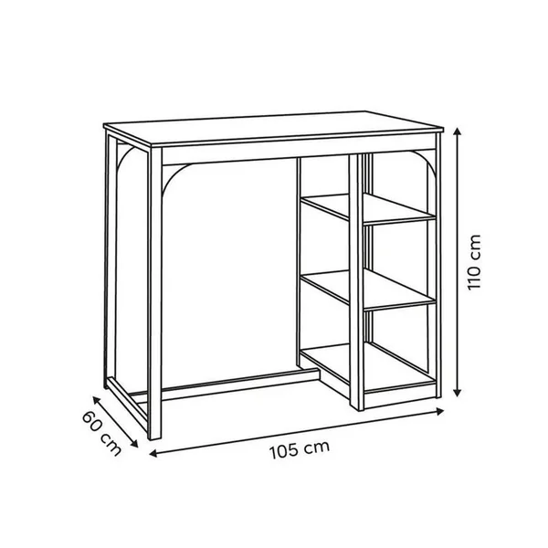 5FIVE Table Haute De Bar Eat Up 105 X 60 Cm
