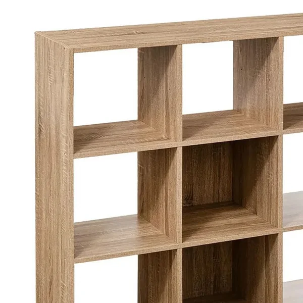 5FIVE étagère 12 Cases Effet Chêne Naturel "mix 'n Modul"