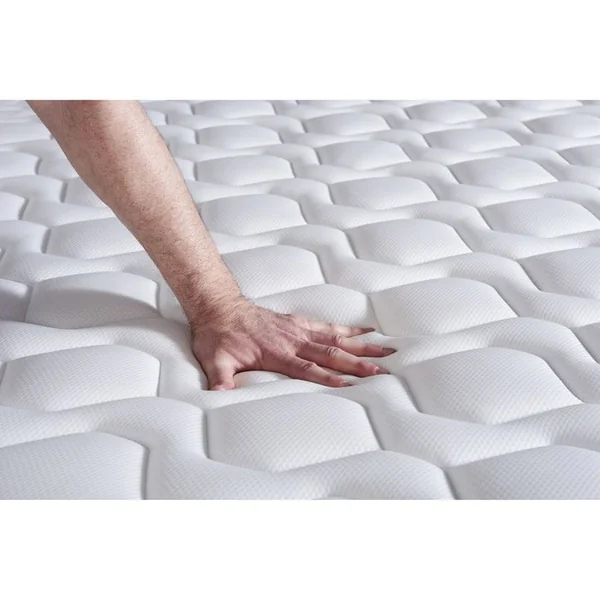 ACTISOM Ensemble Matelas Ressorts Ensachés 200x200 Actiflex Pur Ep:20 Cm - Sommier Kit Blanc