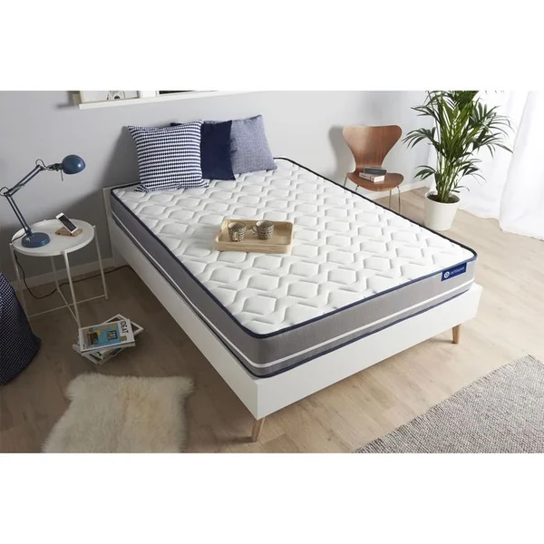 ACTISOM Matelas Mémoire De Forme 140x190 Actimemo Pur - Ep: 20cm - Confort Ferme