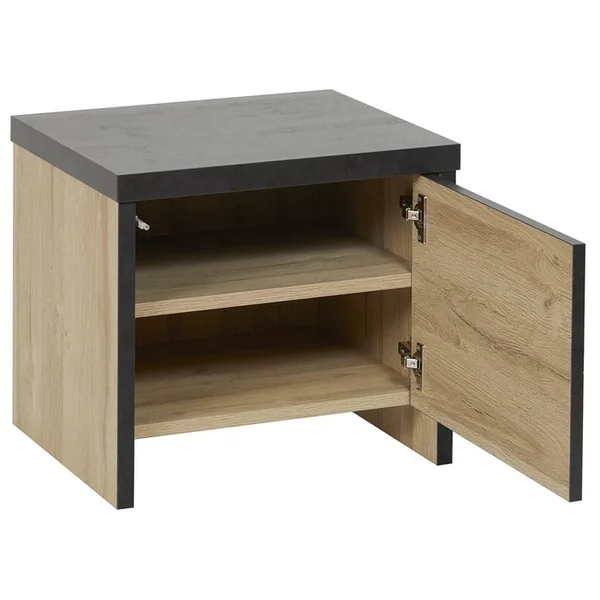 ALTOBUY Chambre 180x200cm + Tête De Lit Avec LEDs + Chevets + Commode - Siwa