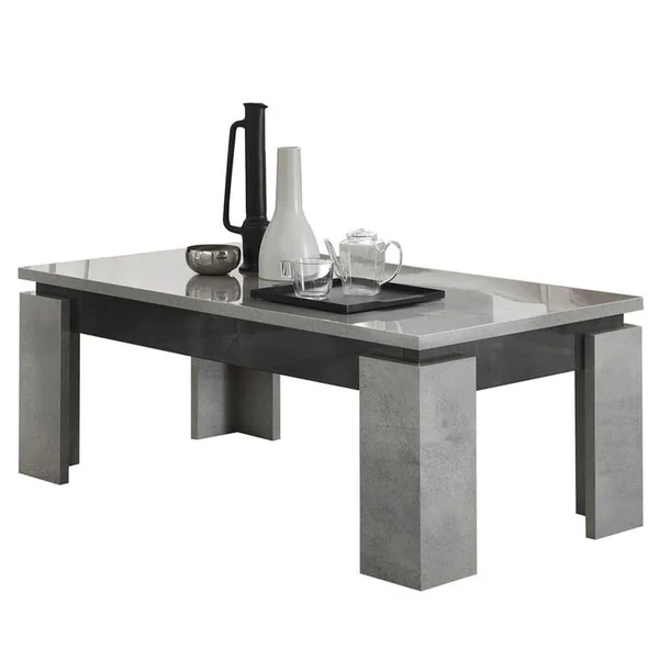 ALTOBUY Ensemble Meuble TV + Table D'appoint + Table Basse à 4 Pieds - Hoffman