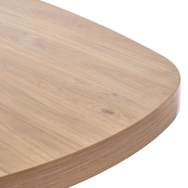 ALTOBUY Ensemble Séjour Table Repas Ovale Pied étoile + Buffet Et Argentier Aspect Bois Finition Castel Oak