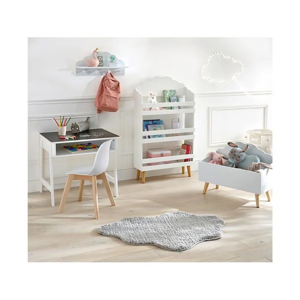 ATMOSPHERA Chaise Pour Enfant En Bois Et Polypropylène Blanc H 58 Cm