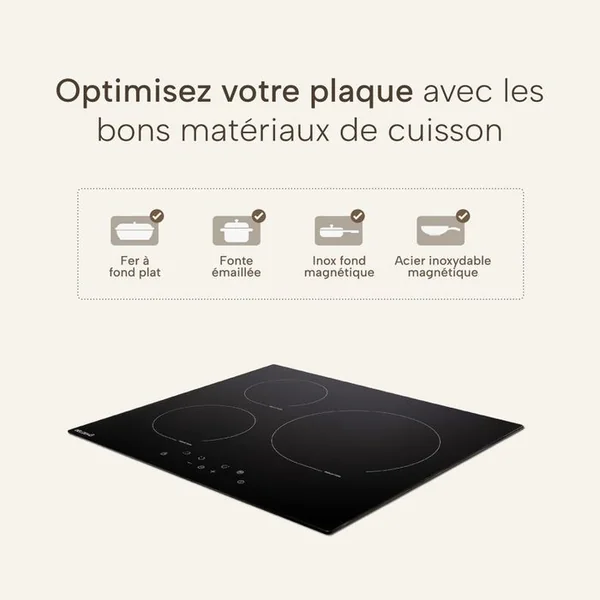 BELDEKO Beldeko Plaque De Cuisson 3 Foyers Induction 5800 Watts - Grand Feu De 280 Mm