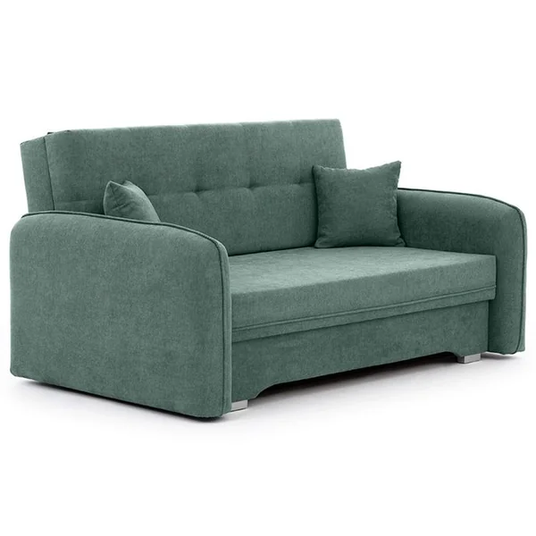 BEST MOBILIER Canapé Convertible 3 Places Michelle En Velours Vert