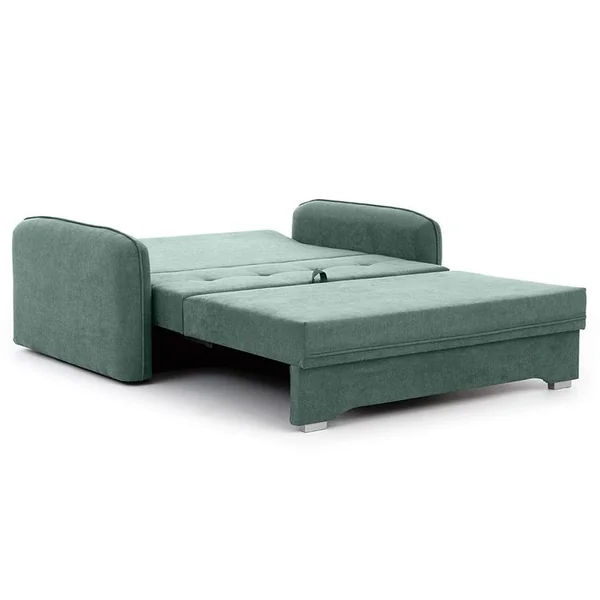 BEST MOBILIER Canapé Convertible 3 Places Michelle En Velours Vert