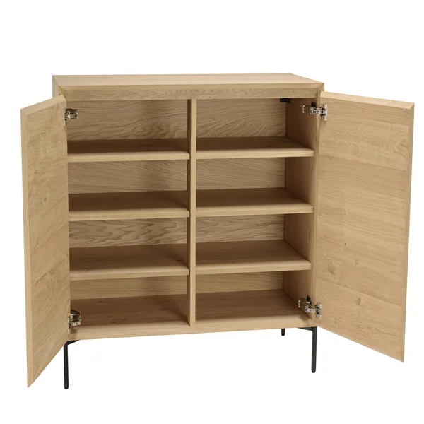 Buffet contemporain 2 portes bois couleur naturelle MAYENCE
