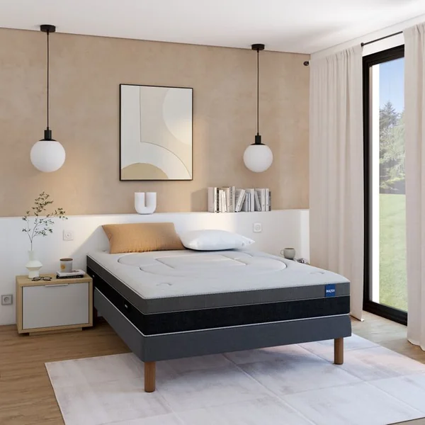 BULTEX Matelas hybride 140x190 cm avec mémoire de forme ASTRION ép.26 cm