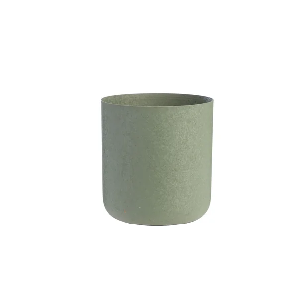 Cache-pot en zinc coloris vert Jasta V1 - Ø 22 x H 21,5 cm