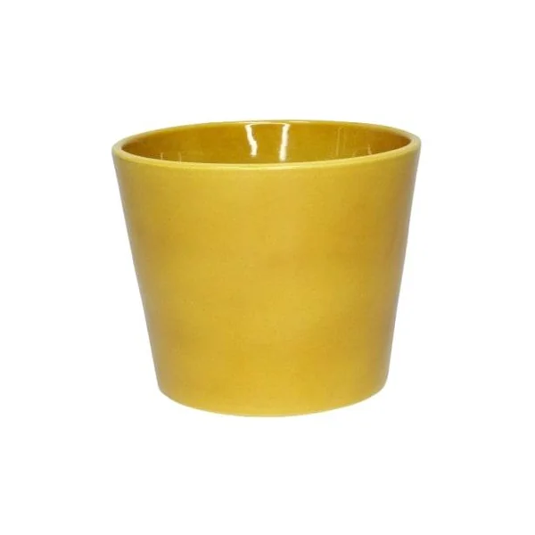 Cache-pot pour aromatiques coloris rose en céramique - Ø 11 x 10 cm