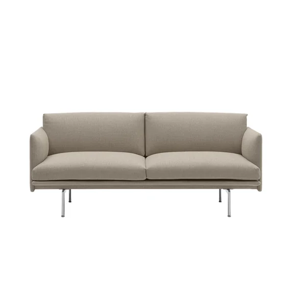Canapé OUTLINE 2 places Tissu Ecriture 240/ aluminium MUUTO
