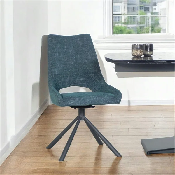 Chaise contemporaine pivotante lagon (lot de 2) LIGURIE