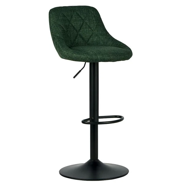 Chaise de bar hauteur réglable tissu kaki (lot de 2) MALMOE