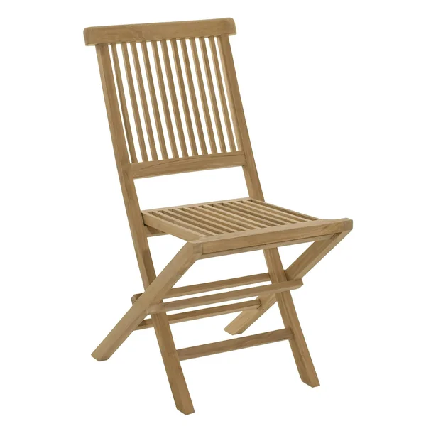 Chaise de jardin en teck à bords droits (lot de 2) SUMMER