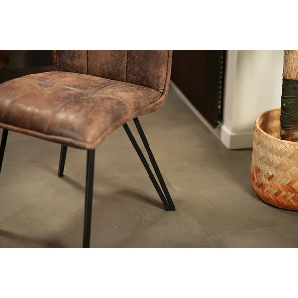 Chaise de salle à manger havane avec pieds épingle (lot de 2) MALMOE