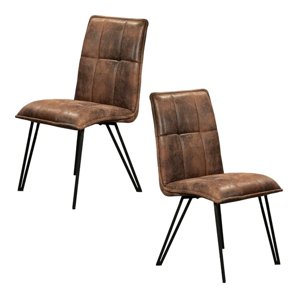 Chaise de salle à manger havane avec pieds épingle (lot de 2) MALMOE