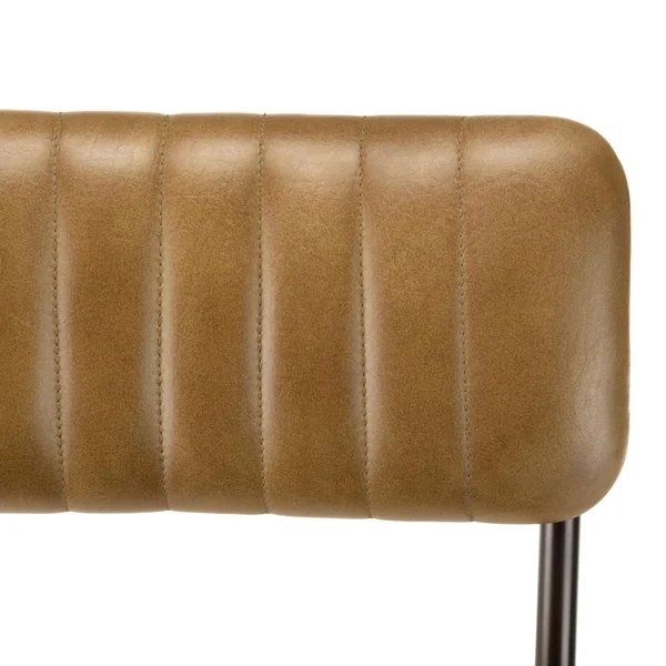 Chaise de table assise et dossier cuir havane (lot de 2) TIM