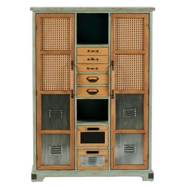 Commode 7 tiroirs 2 portes 2 niches LAMPHUN