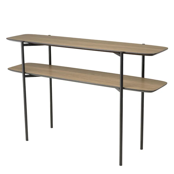 Console double plateau couleur bois LANDAISE