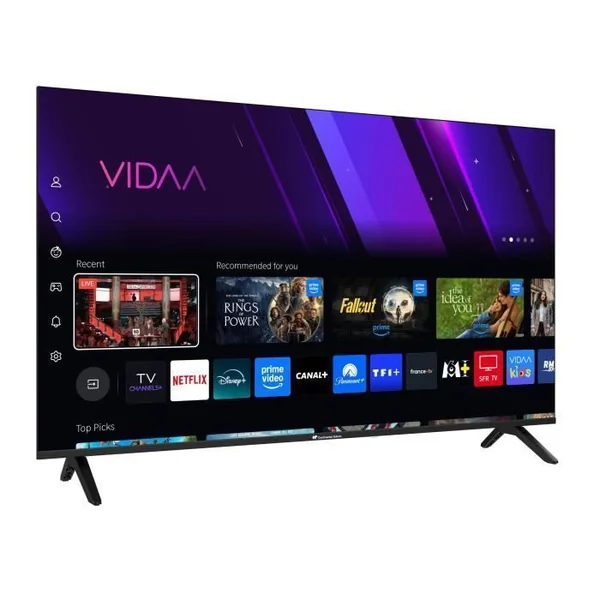 CONTINENTAL EDISON Téléviseur LED QLED - 50“ (127 Cm) - 3xhdmi - 2xusb - Noir - Celed50svqld25b6