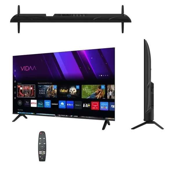 CONTINENTAL EDISON Téléviseur LED QLED - 50“ (127 Cm) - 3xhdmi - 2xusb - Noir - Celed50svqld25b6