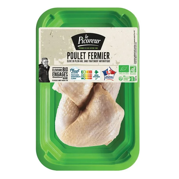 Cuisses de poulet fermier bio Le Picoreur x 2 – 550 g