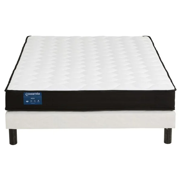 DREAMEA Matelas ressort 140x190 cm MIRA ép.20 cm