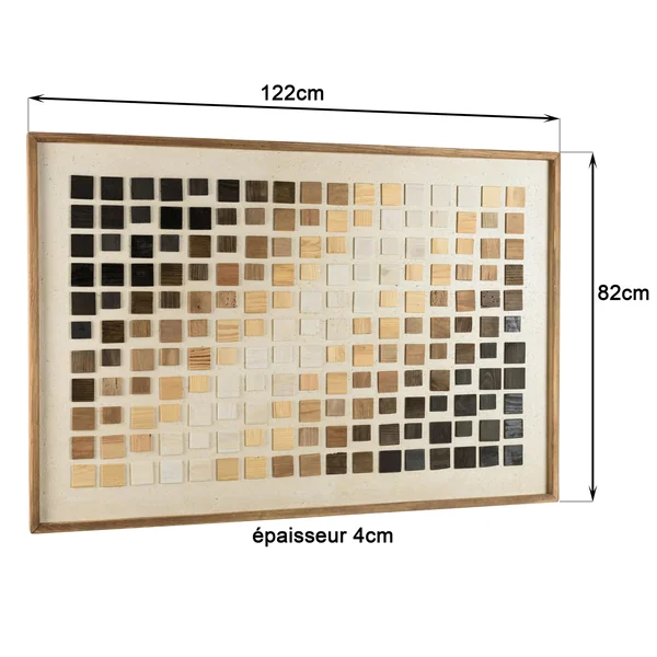 Décoration murale dégradé de mosaïques sur tissu 122 x 82 cm DENVER