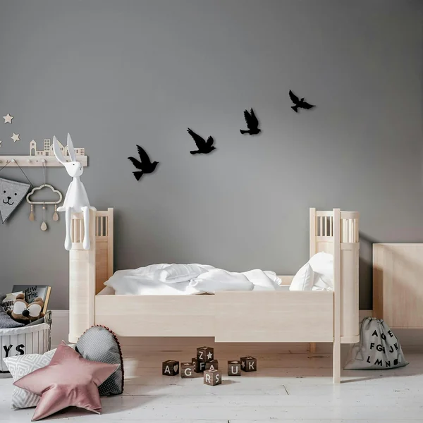 Décoration murale en métal noir – oiseaux en vol (lot de 4)
