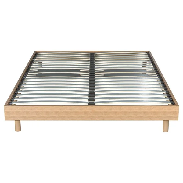EBAC Sommier en kit140x190 cm DECOKIT décor chêne moyen
