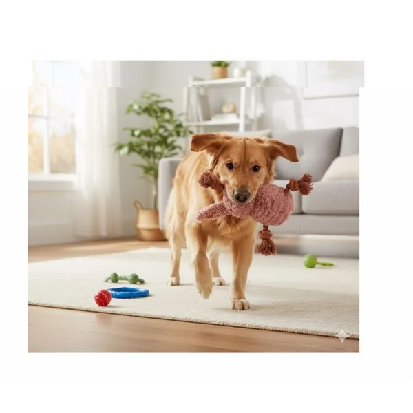 EDEN Lapin En Peluche Pour Chien Avec Cordes Et Couineur
