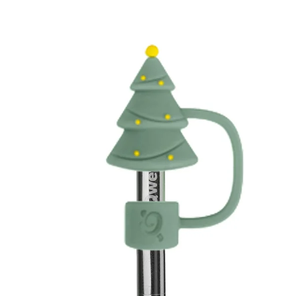 Embout pour paille coupe isotherme coloris vert en inox Qwetch