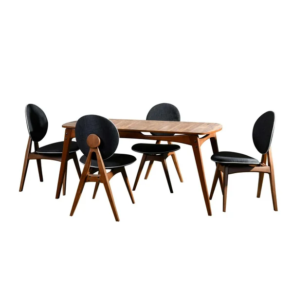Ensemble salle à manger vintage - 4 chaises grises DILI