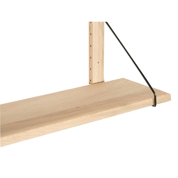 Etagère murale bois massif 2 plateaux (bois blanc) PALERME