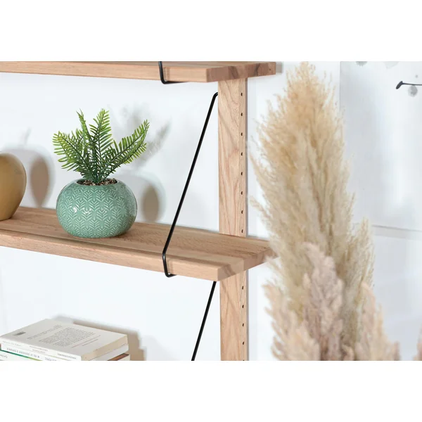 Etagère murale bois massif 3 plateaux (bois blanc) PALERME