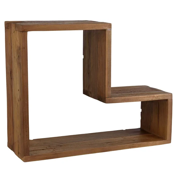 Etagère murale en L en bois recyclé de teck SWING