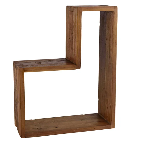 Etagère murale en L en bois recyclé de teck SWING