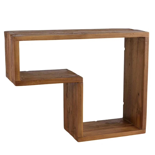 Etagère murale en L en bois recyclé de teck SWING