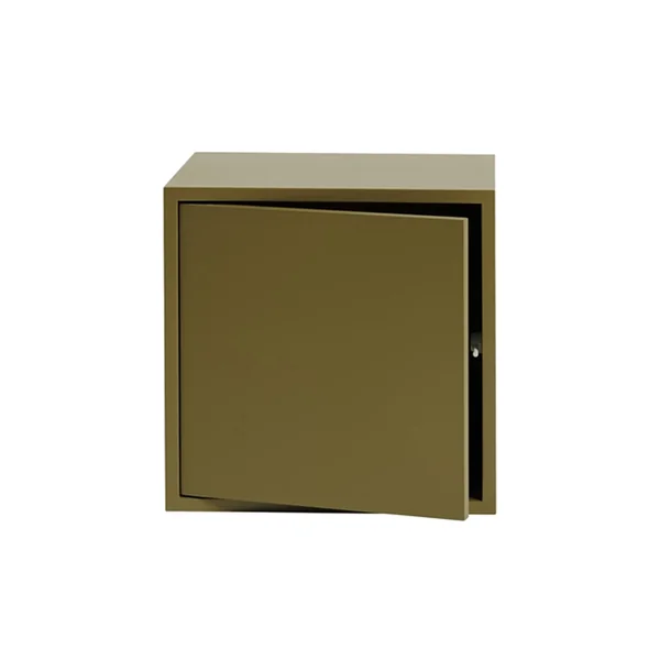 Etagère STACKED Medium avec porte Vert brun MUUTO
