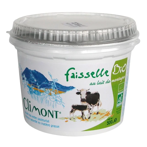 Faisselle bio au lait de montagne Laiterie de Climont – 500 g