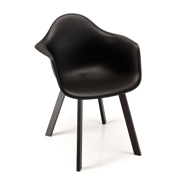 Fauteuil de jardin arrondi noir avec accoudoirs (lot de 6) GIJON