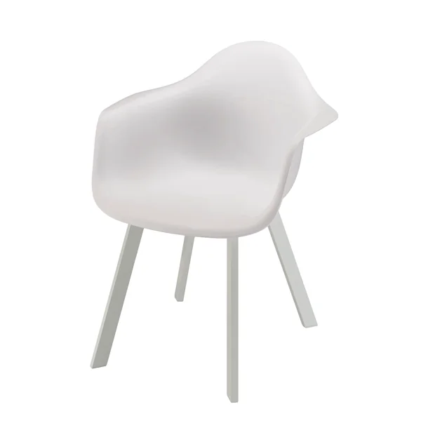 Fauteuil de jardin blanc à dossier rond avec accoudoirs (lot de 6) GIJON