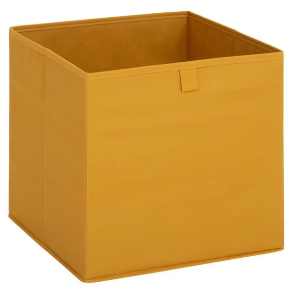 FIVE Lot De 2 Boites De Rangement Folia - L. 31 X L.31 X H. 31 Cm - Jaune