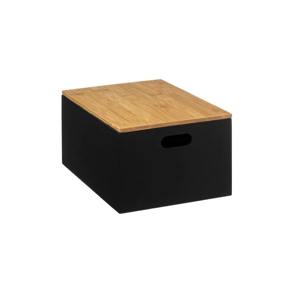 FIVE Lot De 3 Boites De Rangement En Bois Avec Couvercle Bambou