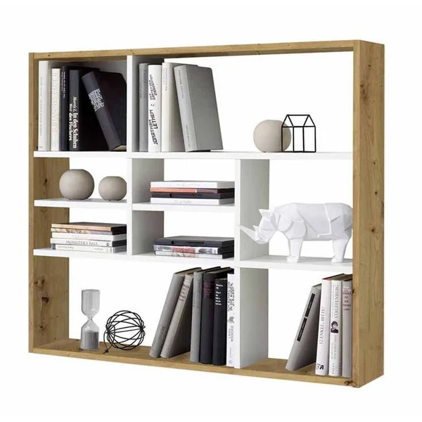 FMD étagère Murale Design "liloun" 90cm Beige et Blanc