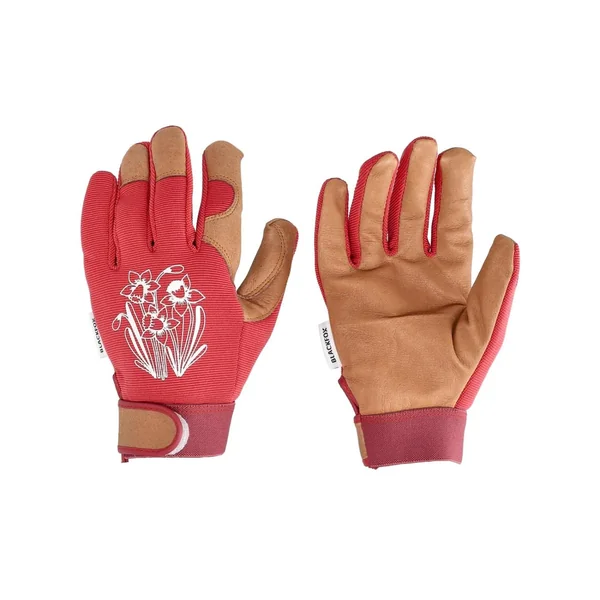 Gant Spring coloris rouge en maille polyester et cuir Blackfox - taille 8