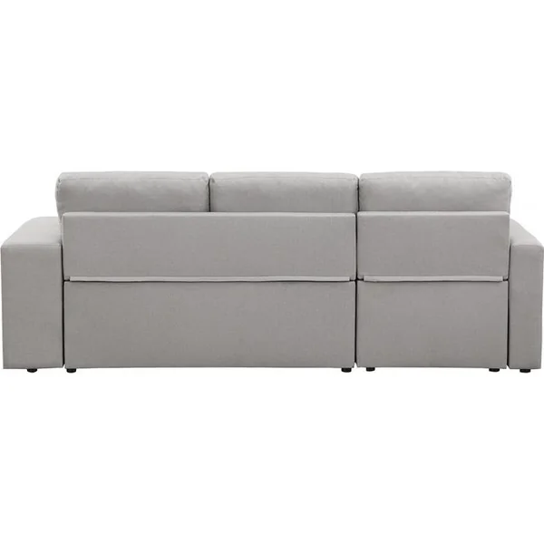 HABITAT ET JARDIN Canapé D'angle Convertible/réversible "axel" - 3 Places - Gris Clair
