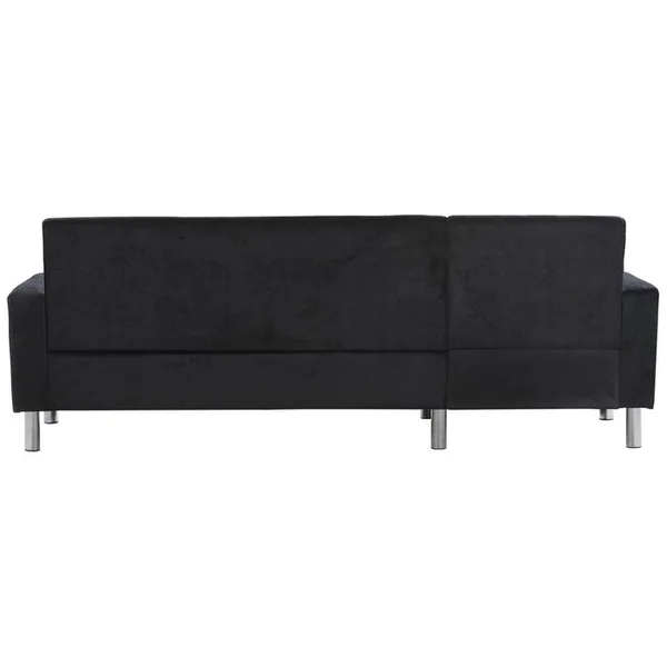 HABITAT ET JARDIN Canapé D'angle Tissu Réversible "rio" - 4 Places - Gris Anthracite