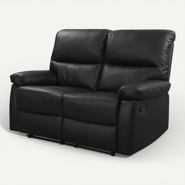 HABITAT ET JARDIN Canapé Relax "lincoln" - 147 X 89 X 103 Cm - 2 Places - Noir